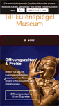Mobile Screenshot of eulenspiegel-museum.de