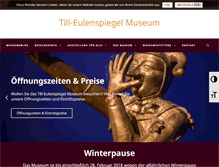 Tablet Screenshot of eulenspiegel-museum.de